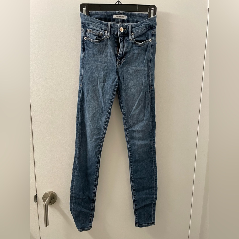 Good American Good Legs Blue Skinny Jeans - 00/24
